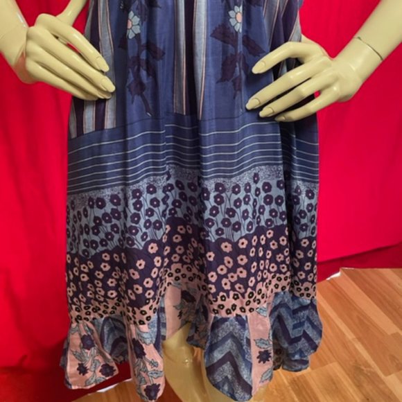 Twelfth Street by Cynthia Vincent Silk Scarf Halter Dress Small - Picture 4 of 8